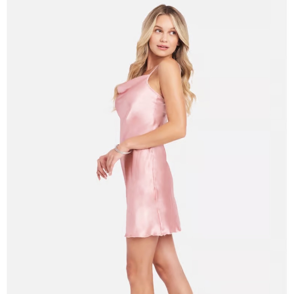 Bebe Satin Mini Dress